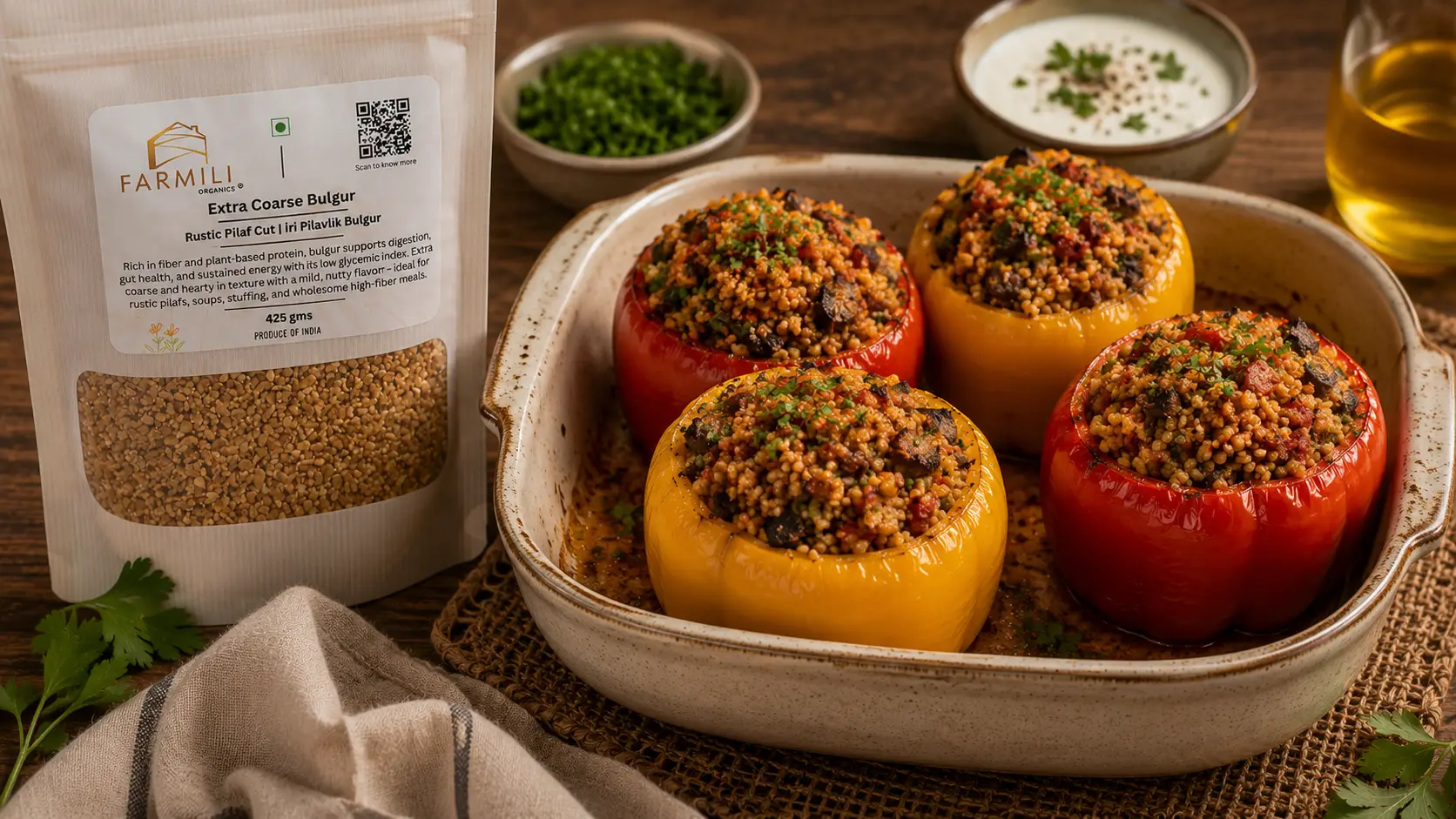 Farmili Herbed Stuffed Peppers